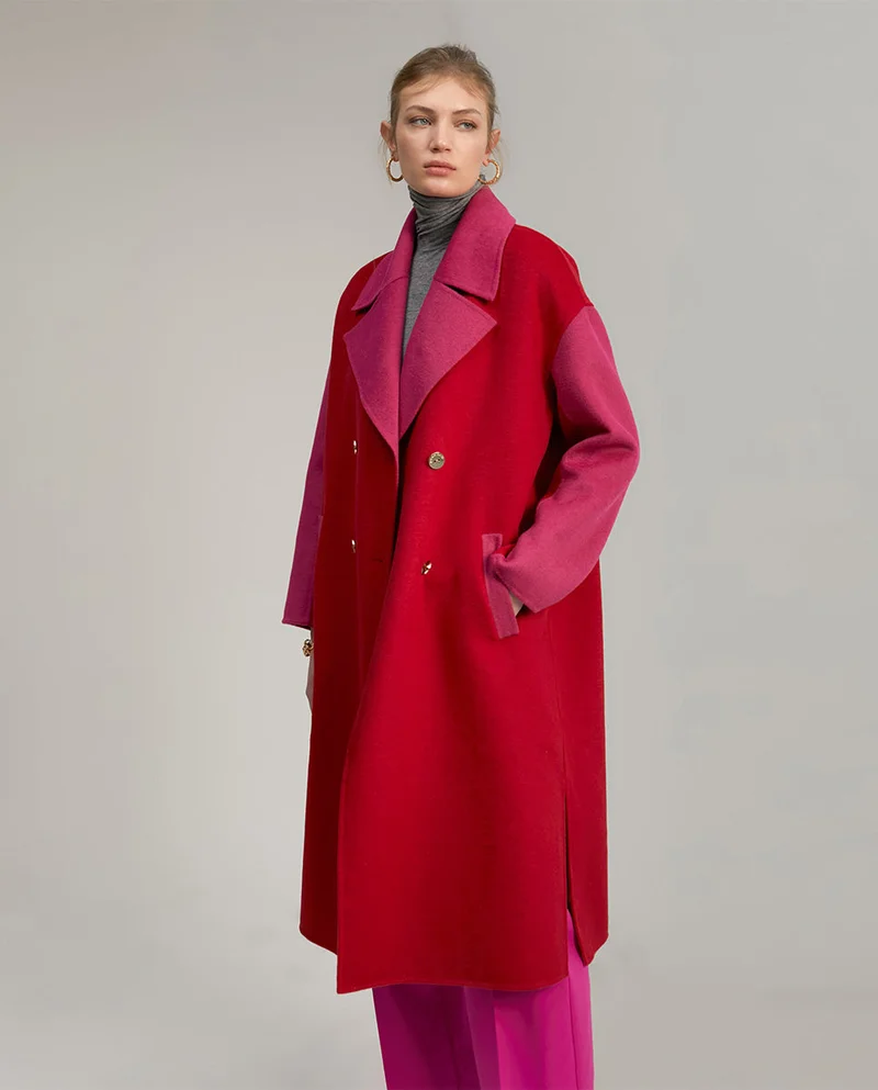 Lola Casademunt Two-tone handcrafted coat